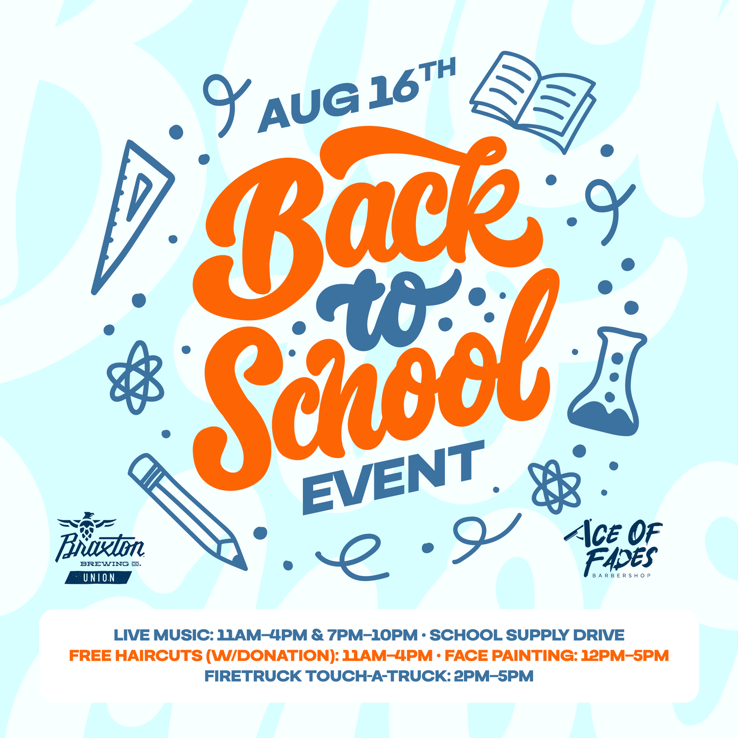Back to School Haircut - Ace of Fades Barbershop (FREE WITH DONATION)