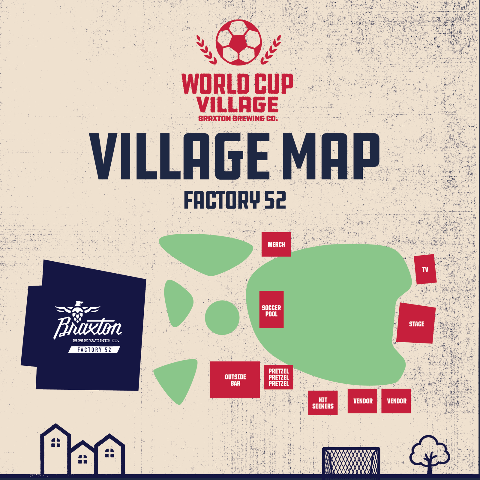 World Cup Village map — Factory 52