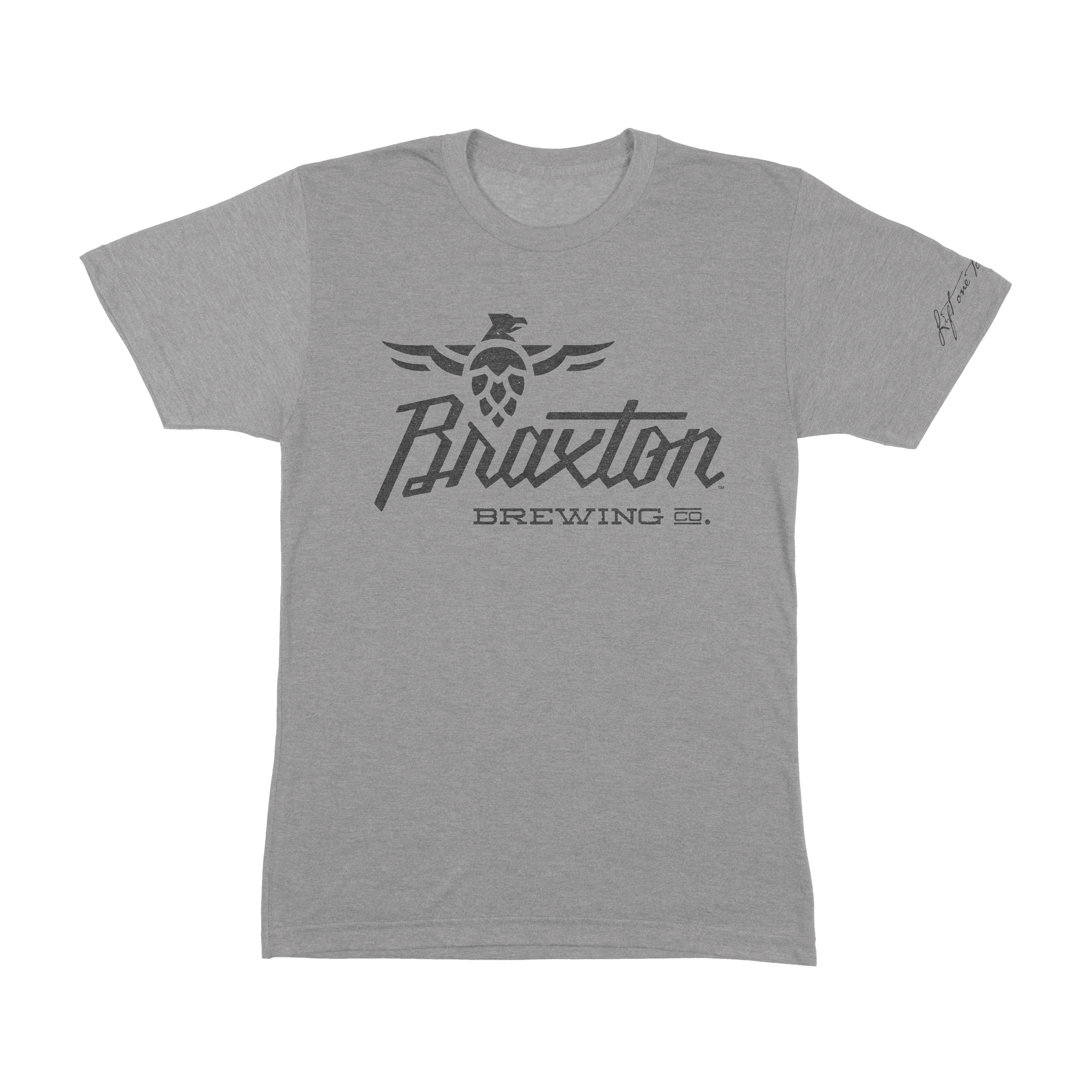 T-Shirt: Core Hoodie Long Sleeve Heather Grey – Braxton Brewing