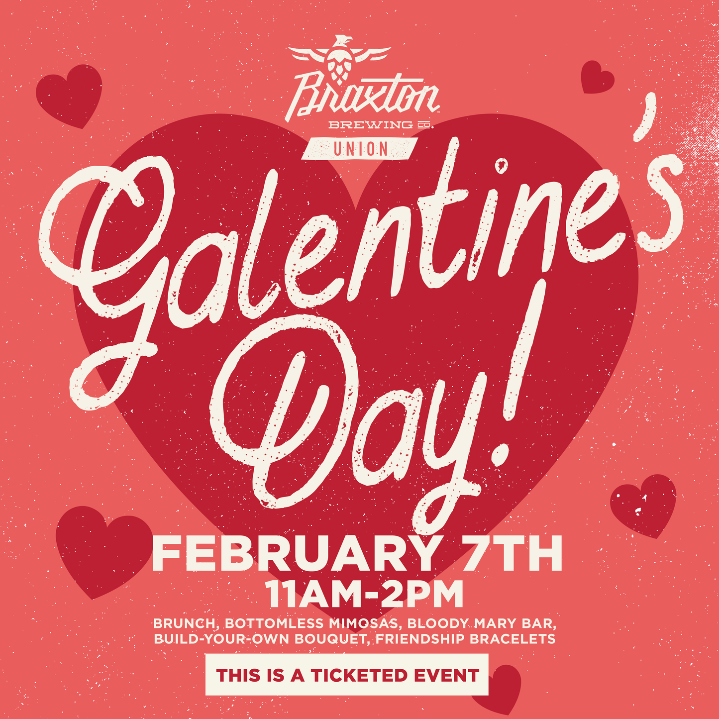 Galentine's Beer & Brunch in the Overlook at Braxton Union