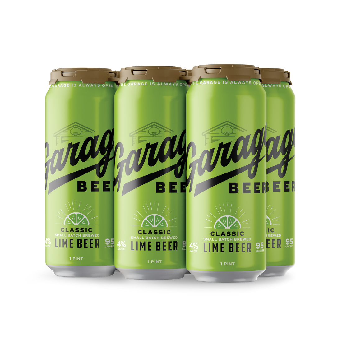 Garage Beer Lime 6-Pack 16oz Cans – Braxton Brewing Company