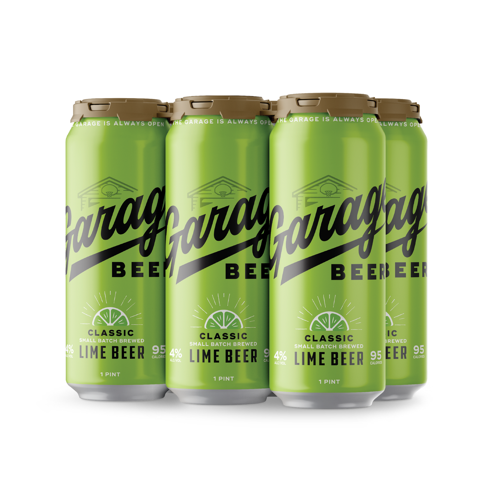 Garage Beer Lime 6Pack 16oz Cans Braxton Brewing Company